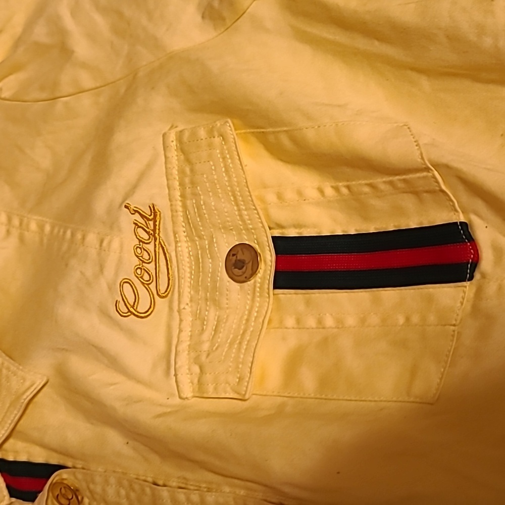 Y2K COOGI women's Yellow Romper Sz.11/12 - Picture 3 of 14